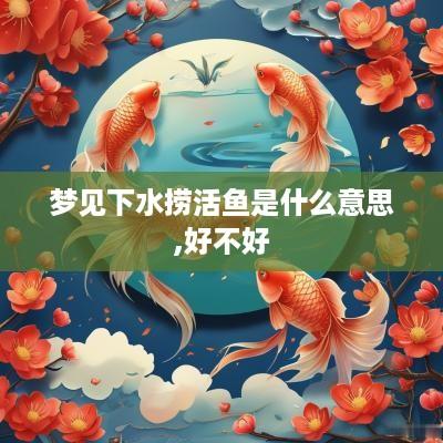 梦见下水捞活鱼是什么意思,好不好