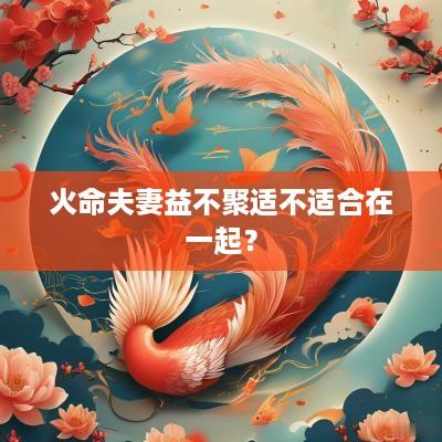 火命夫妻益不聚适不适合在一起？