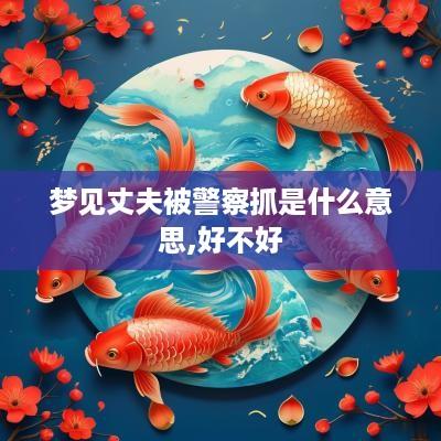 梦见丈夫被警察抓是什么意思,好不好