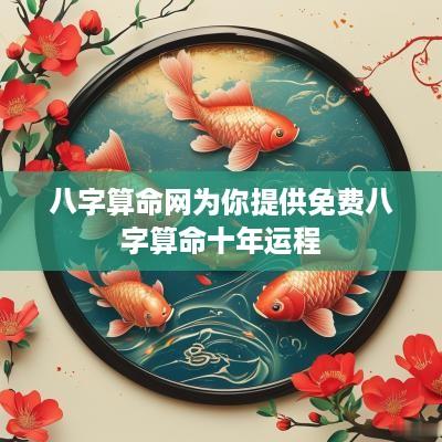 八字算命网为你提供免费八字算命十年运程