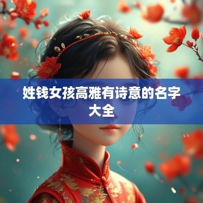 姓钱女孩高雅有诗意的名字大全