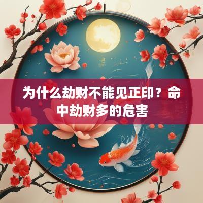 为什么劫财不能见正印？命中劫财多的危害