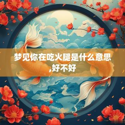 梦见你在吃火腿是什么意思,好不好