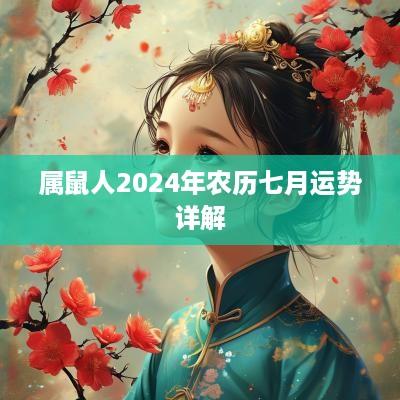 属鼠人2025年农历七月运势详解