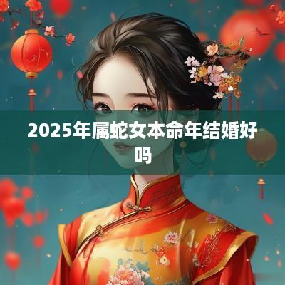2025年属蛇女本命年结婚好吗