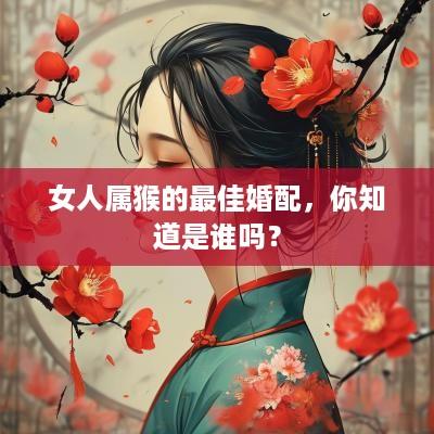 女人属猴的最佳婚配，你知道是谁吗？