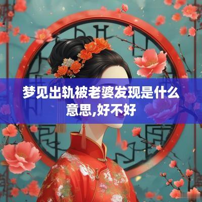 梦见出轨被老婆发现是什么意思,好不好