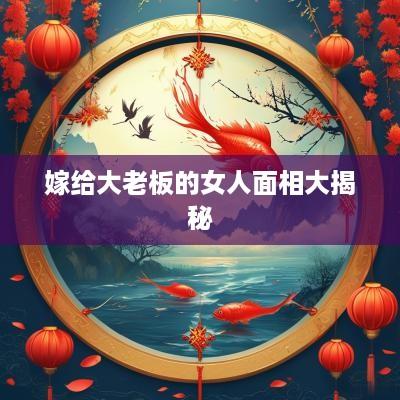 嫁给大老板的女人面相大揭秘