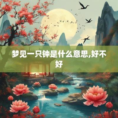 梦见一只钟是什么意思,好不好