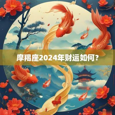 摩羯座2025年财运如何？