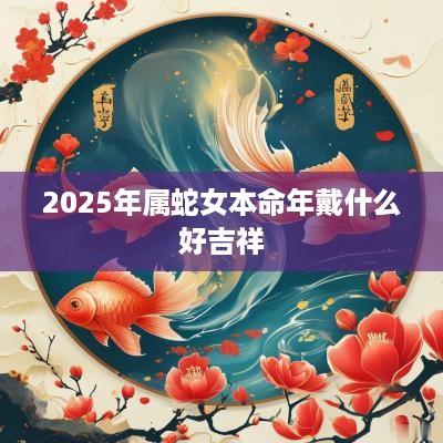 2025年属蛇女本命年戴什么好吉祥
