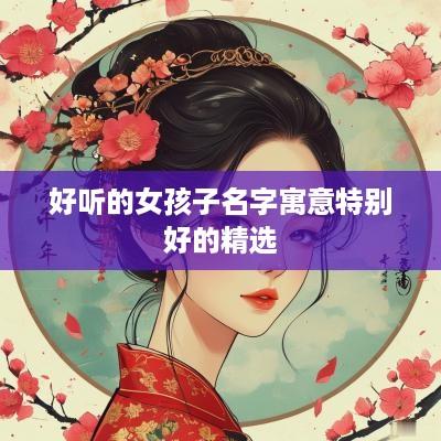 好听的女孩子名字寓意特别好的精选