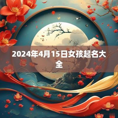 2025年4月15日女孩起名大全