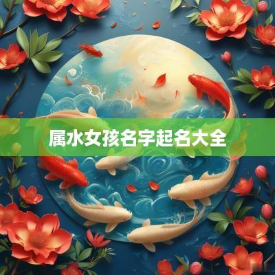 属水女孩名字起名大全
