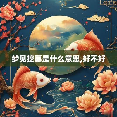 梦见挖墓是什么意思,好不好