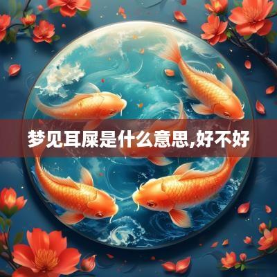 梦见耳屎是什么意思,好不好