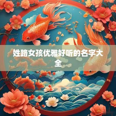 姓路女孩优雅好听的名字大全