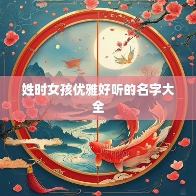 姓时女孩优雅好听的名字大全