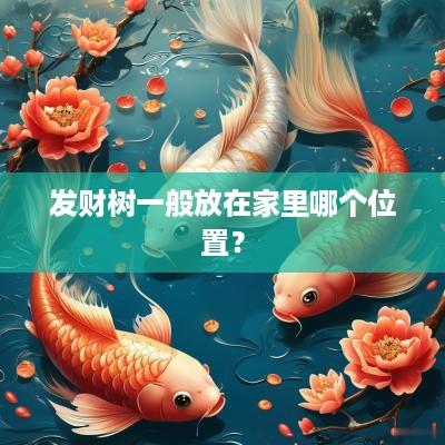 发财树一般放在家里哪个位置？
