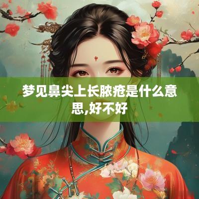 梦见鼻尖上长脓疮是什么意思,好不好