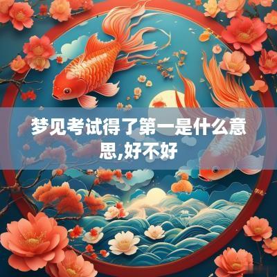 梦见考试得了第一是什么意思,好不好