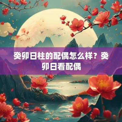癸卯日柱的配偶怎么样？癸卯日看配偶