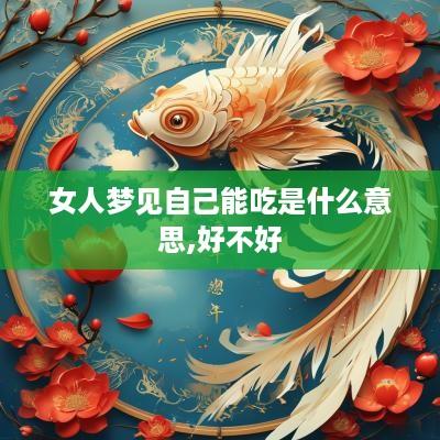 女人梦见自己能吃是什么意思,好不好