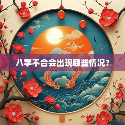 八字不合会出现哪些情况？