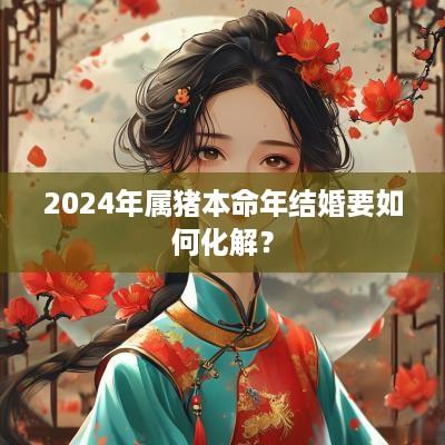2025年属猪本命年结婚要如何化解？