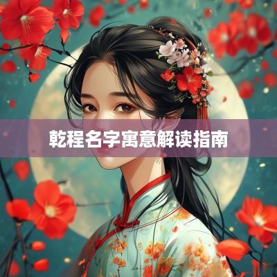 乾程名字寓意解读指南