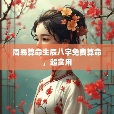 周易算命生辰八字免费算命，超实用