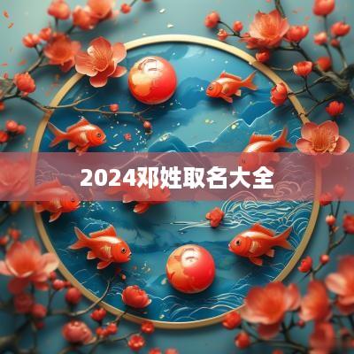 2025邓姓取名大全
