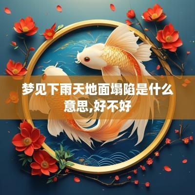 梦见下雨天地面塌陷是什么意思,好不好