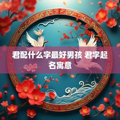 君配什么字最好男孩 君字起名寓意