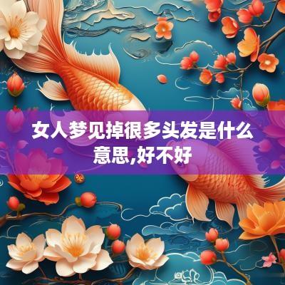 女人梦见掉很多头发是什么意思,好不好