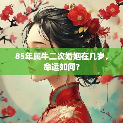 85年属牛二次婚姻在几岁，命运如何？