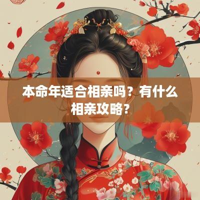 本命年适合相亲吗？有什么相亲攻略？