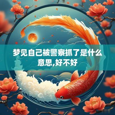 梦见自己被警察抓了是什么意思,好不好