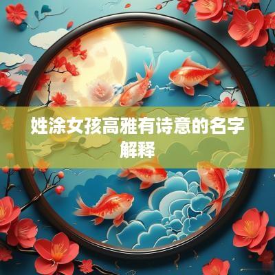 姓涂女孩高雅有诗意的名字解释