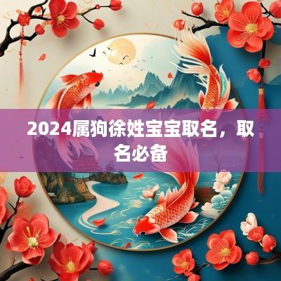 2025属狗徐姓宝宝取名，取名必备
