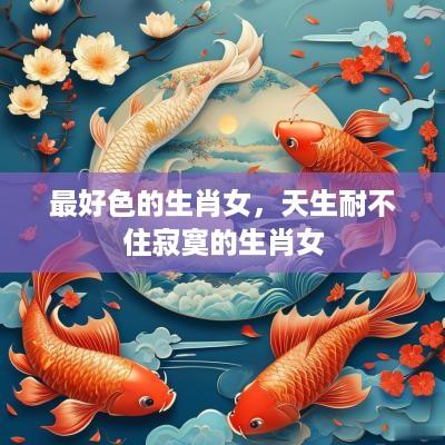 最好色的生肖女，天生耐不住寂寞的生肖女