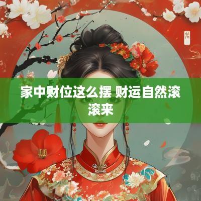 家中财位这么摆 财运自然滚滚来