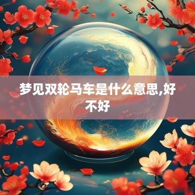 梦见双轮马车是什么意思,好不好