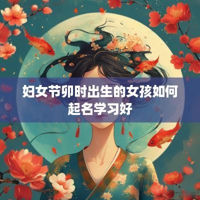 妇女节卯时出生的女孩如何起名学习好