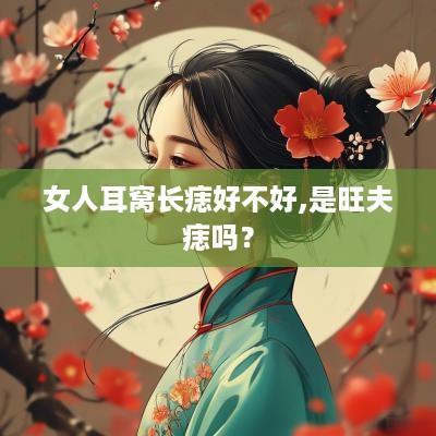 女人耳窝长痣好不好,是旺夫痣吗？