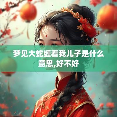 梦见大蛇缠着我儿子是什么意思,好不好