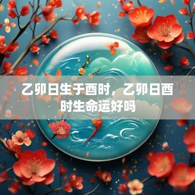 乙卯日生于酉时，乙卯日酉时生命运好吗