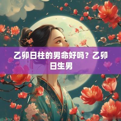 乙卯日柱的男命好吗？乙卯日生男
