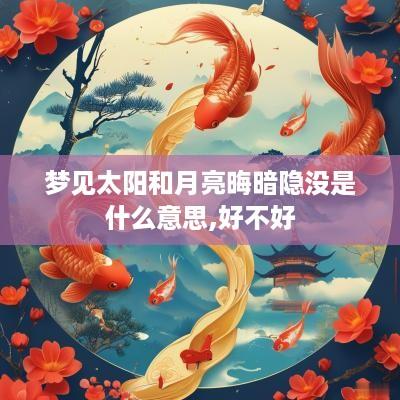 梦见太阳和月亮晦暗隐没是什么意思,好不好