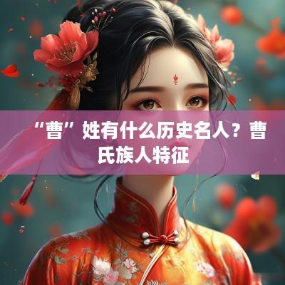 “曹”姓有什么历史名人？曹氏族人特征